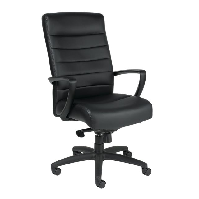 Mammoth Office Products Ergonomic Bonded Leather High-Back Executive Chair, Black MPN:M5100-BLKL