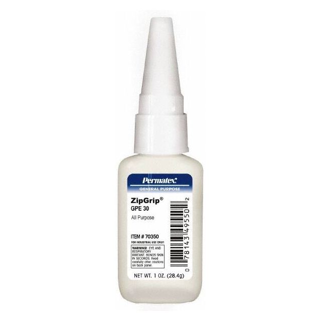 Adhesive Glue: 1 oz Bottle, Clear MPN:70350