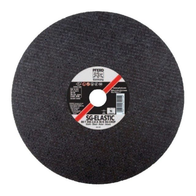Pferd Type-1 A-SG Chop Saw Cut-Off Wheels, 14in Diameter, 3/32in Thick, Gray, Pack Of 10 Wheels MPN:64502