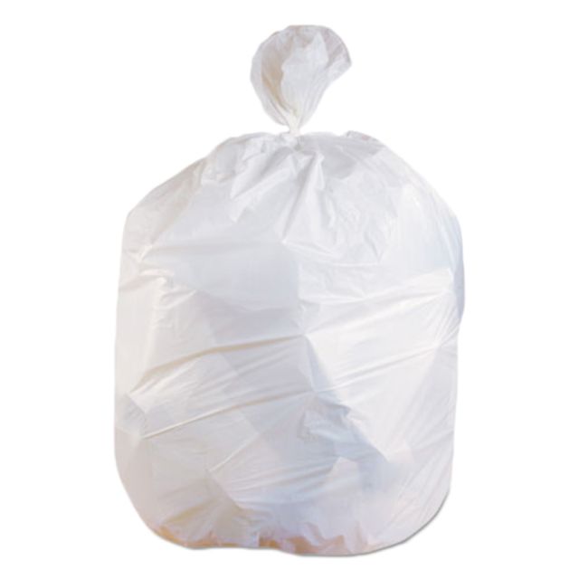Pinnacle Plastics Extra-Heavy-Duty Trash Can Liners, 39in x 33in, Clear, Case Of 100 (Min H333930N