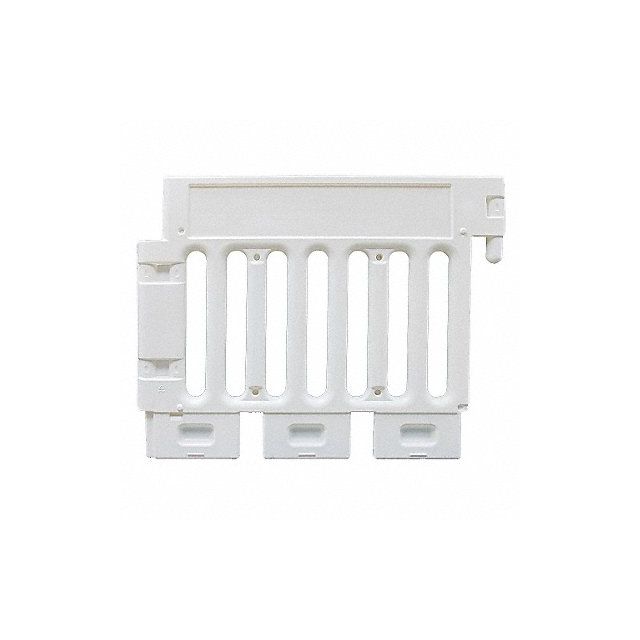 H6507 Crowd/Traffic Control Barricade White CSP-SW38-W Safety & Crowd Control Barriers
