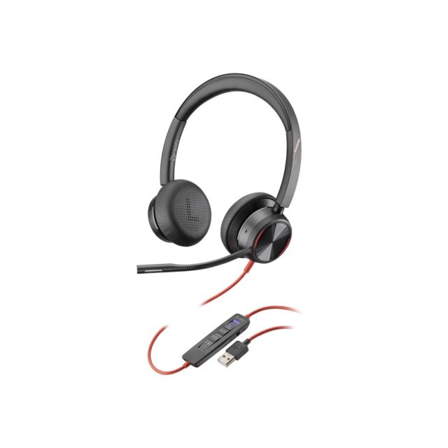 Poly Blackwire 8225-M - Headset - on-ear - wired - active noise canceling - USB-A MPN:214408-01