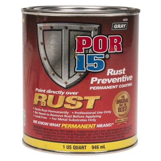 1 Quart, Gray, Rust Preventative Paint MPN:45204
