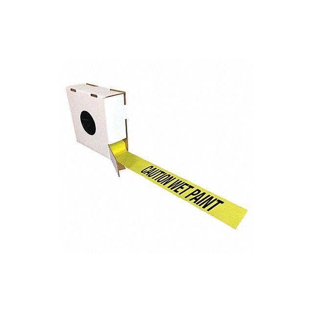 Barricade Tape w/Reel Yellow/Blk 1000 ft MPN:B3104Y45-200