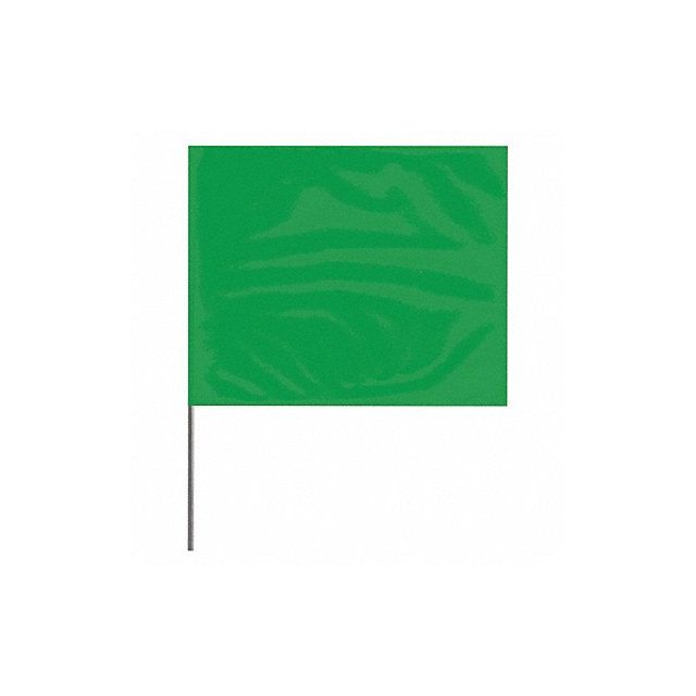 Marking Flag Green Blank PVC PK100 MPN:2321G-200