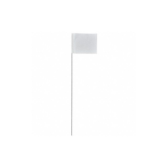 Marking Flag White Blank PVC PK100 MPN:2321W-200