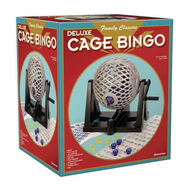 Pressman Toys Cage Bingo Game, Ages 7-18 (Min Order Qty 2) MPN:PRE320706