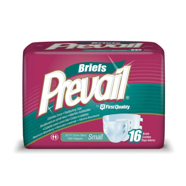 Prevail Specialty Size Briefs, Small, 20in-31in, Box Of 16 (Min Order Qty 5) MPN:FQPV011