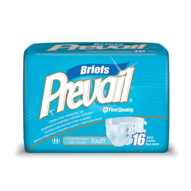 Prevail Specialty Size Briefs, Youth, 15in-22in, Box Of 16 (Min Order Qty 6) MPN:FQPV015