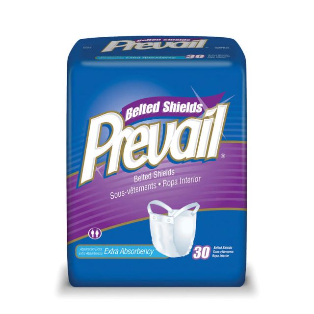 Prevail Belted Shield, One Size, White, Box Of 30 (Min Order Qty 3) MPN:FQPV324