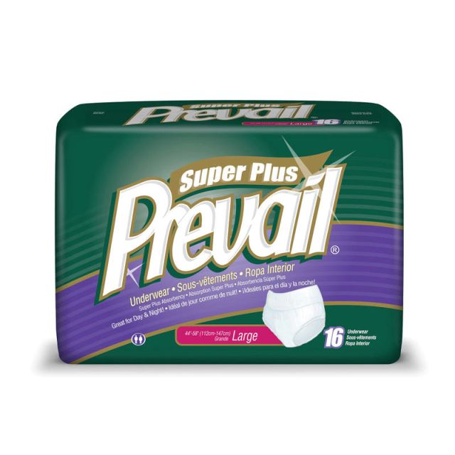 Prevail Protective Underwear-Super Plus, Large, 44in-58in, Blue, Box Of 16 (Min Order Qty 3) MPN:FQPVS513