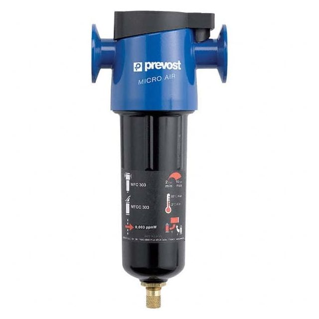 Oil & Water Filter/Separator: FNPT End Connections, 1,499 CFM, Manual Drain, Use on Air MPN:MFC 3214