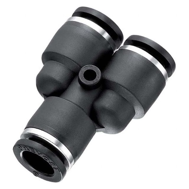 Push-to-Connect Tube Fitting: Union Y, 1/4
