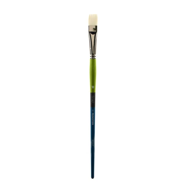 Princeton Snap Paint Brush, Series 9800, Size 10, Bright, White Taklon, Synthetic, Multicolor (Min Order Qty 5) MPN:9800B-10
