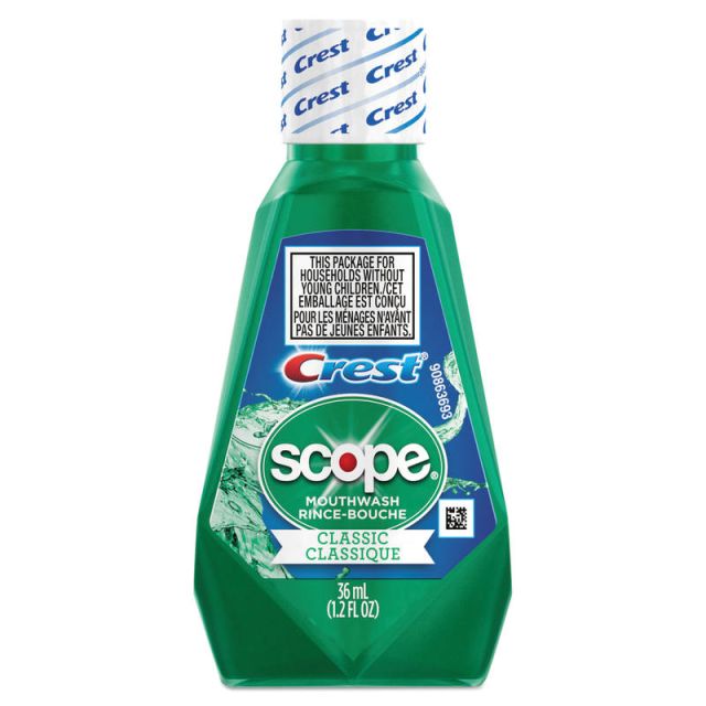Crest And Scope Rinse, Classic Mint, 1.2 Oz, Pack Of 180 Bottles MPN:PGC97506