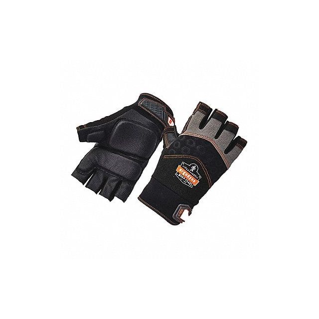 Impact Gloves Half-Finger Black XL PR MPN:900