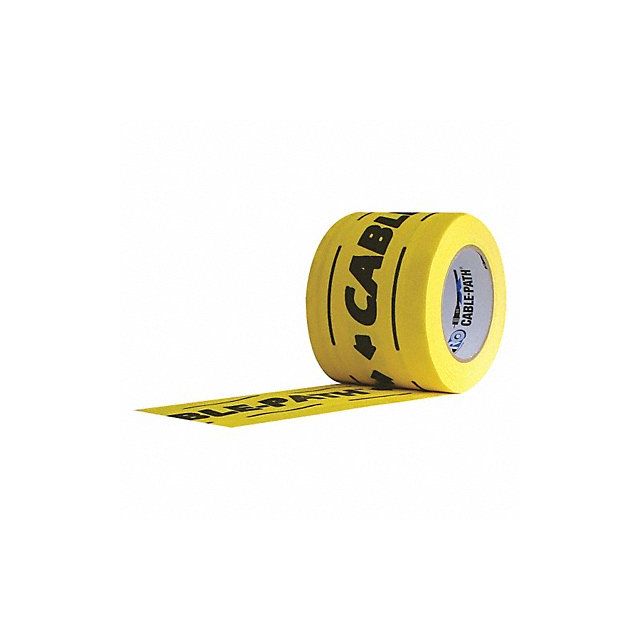 Gaffer s Tape Black/Yellow 6inx30 yd MPN:Cable Path