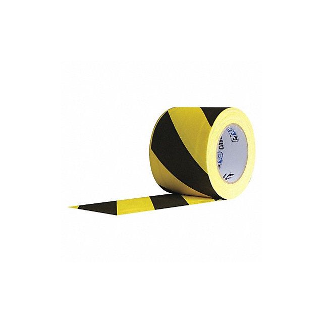 Gaffer s Tape Black/Yellow 4inx30 yd MPN:Cable Path