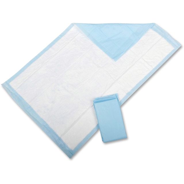 Protection Plus Disposable Underpads, 23in x 36in, Light Blue, Pack Of 25 (Min Order Qty 6) MPN:MIIMSC281232