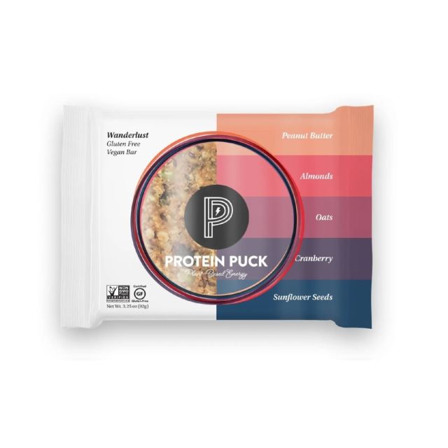 Protein Puck Peanut Butter/Almond/Cranberry Protein Bars, 3.25 Oz, Box Of 16 (Min Order Qty 2) MPN:102