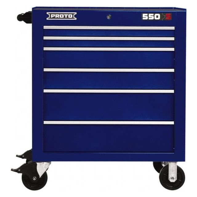 Steel Tool Roller Cabinet: 6 Drawers MPN:J553441-6BL