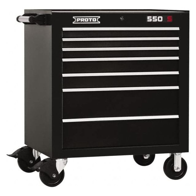 Steel Tool Roller Cabinet: 7 Drawers MPN:J553441-7BK