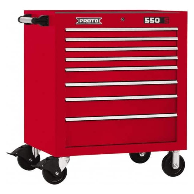 Steel Tool Roller Cabinet: 8 Drawers MPN:J553441-8RD