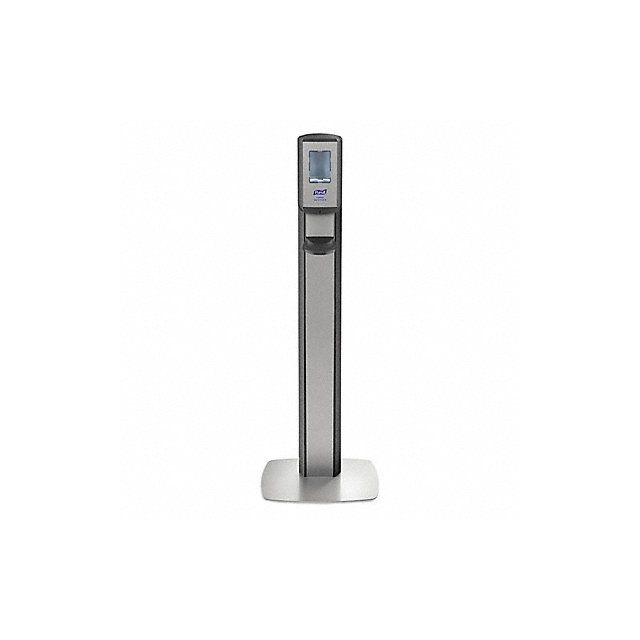 Hand Sanitizer Dispenser Floor Mount MPN:7518-DS-SLV