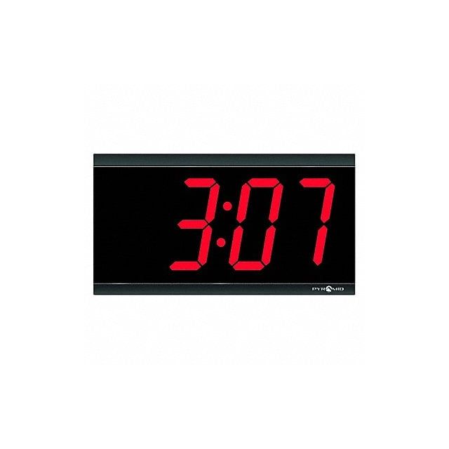 Wall Clock Digital Electric Black MPN:41357G