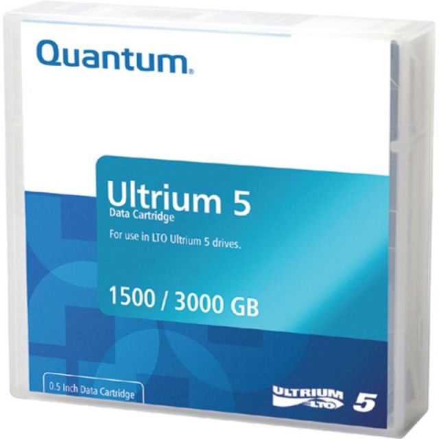 Quantum MR-L5MQN-01-10PK LTO Ultrium 5 Data Cartridge - LTO-5 - 1.50 TB (Native) / 3 TB (Compressed) - 10 Pack MPN:MR-L5MQN-01-10PK