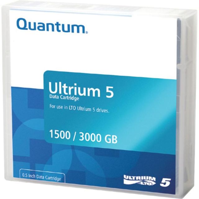 Quantum MR-L5MQN-05 LTO Ultrium 5 Data Cartridge - LTO-5 - 1.50 TB (Native) / 3 TB (Compressed) - 5 Pack MPN:MR-L5MQN-05