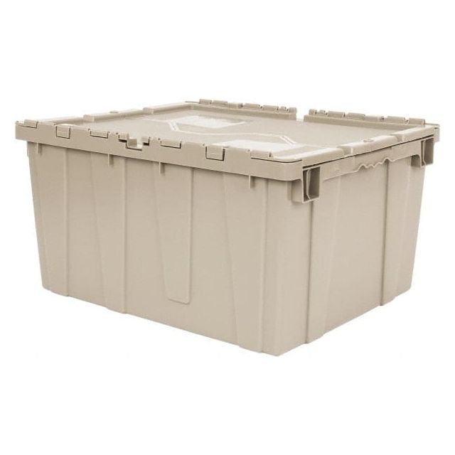 Polyethylene Attached-Lid Storage Tote: 80 lb Capacity MPN:QDC2420-12