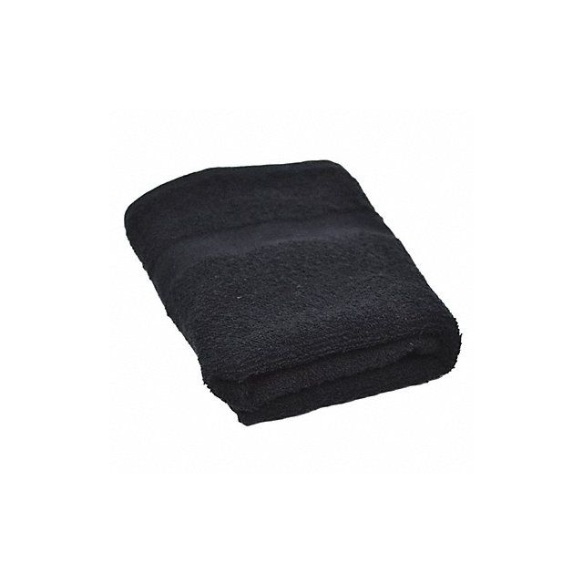 Hand Towel 16x27 In Black PK12 MPN:71625
