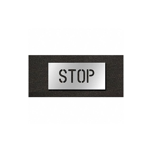 Pavement Stencil Stop 4 in MPN:STL-116-70403
