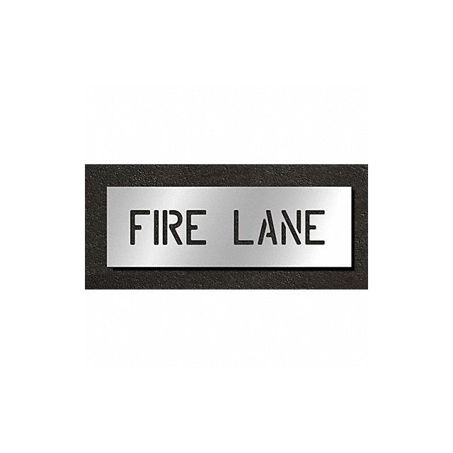 Pavement Stencil Fire Lane 4 in MPN:STL-116-70431