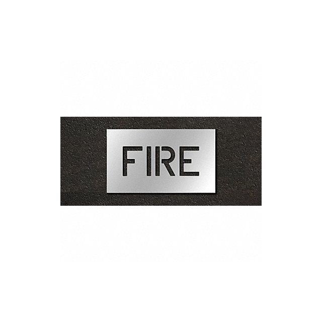Pavement Stencil Fire 6 in MPN:STL-116-70601