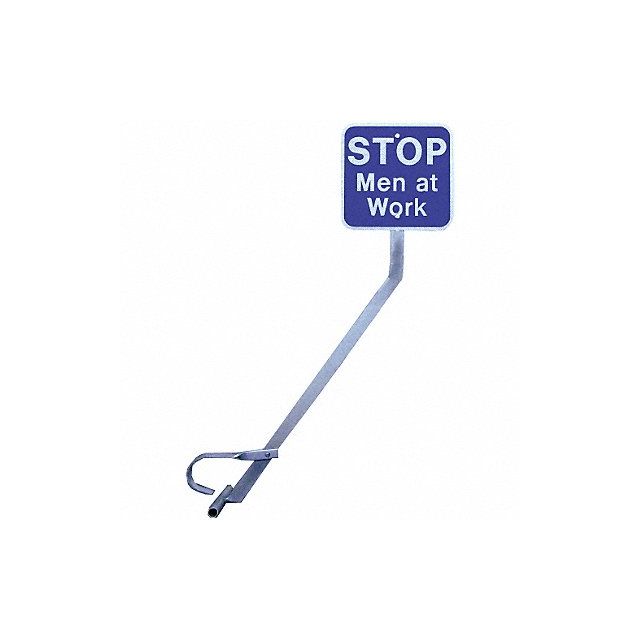 Portable Rail Clamp Sign Holder and Sign Econ Clamp SS Safety & Warning Signs