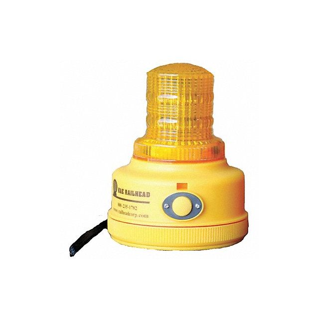 Warning Light Amber LED 2 D Batteries MPN:M100A-LED