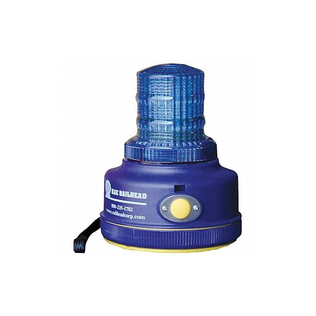 Warning Light Blue LED 2 D Batteries MPN:M100B-LED