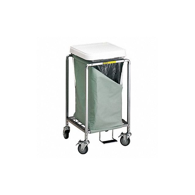 Laundry Hamper Cart 1 Comp Wht 3.5 cu ft MPN:672W
