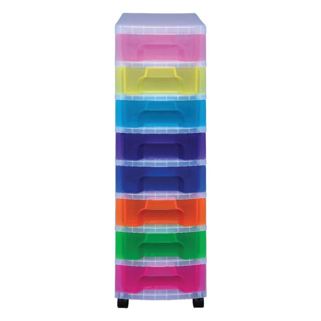 Really Useful Box Plastic 8-Drawer Storage Tower