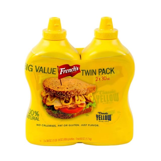 Frenchs Classic Yellow Mustard, 30 Oz Bottle, Pack Of 2 (Min Order Qty 3) MPN:10700