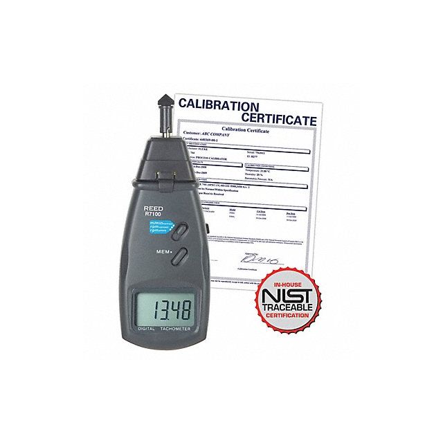 Contact/Laser Tachometer Nist Cert MPN:R7100-NIST
