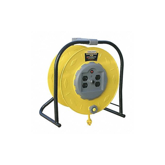 Cord Reel Industrial 120VAC STW Yellow MPN:LH3100