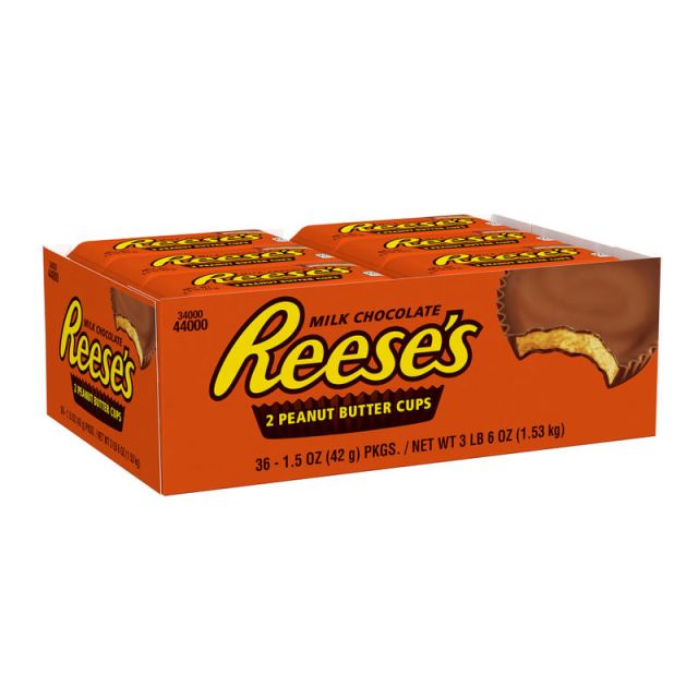 Reeses Peanut Butter Cups, 1.5 Oz, Box Of 36 MPN:209-00149