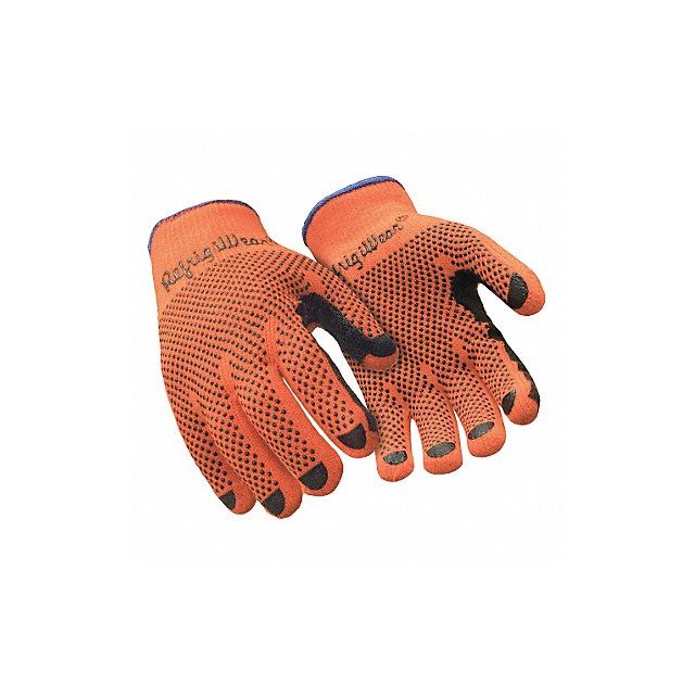 Glove Dot Grip Hivis Orange Large PR MPN:0310RHVOLAR