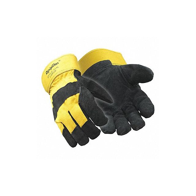 Leather Gloves Black/Tan L PR MPN:0314RGBKLAR