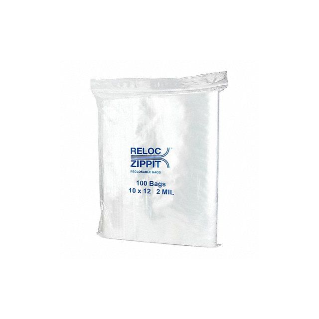 Reclosable Poly Bag Zip Seal PK1000 MPN:R1012