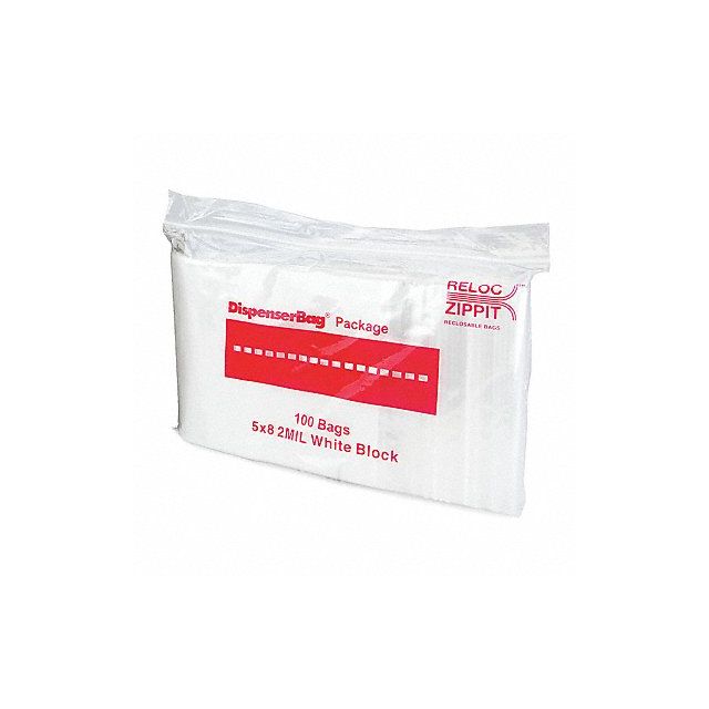 Reclosable Poly Bag Zip Seal PK1000 MPN:WR58