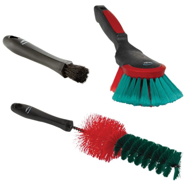Automotive Cleaning & Polishing Tools, Tool Type: Brush Set, Brush Set , Applications: Vehicle Cleaning , Color: Black, Green, Red, Black, Green, Red  MPN:521052